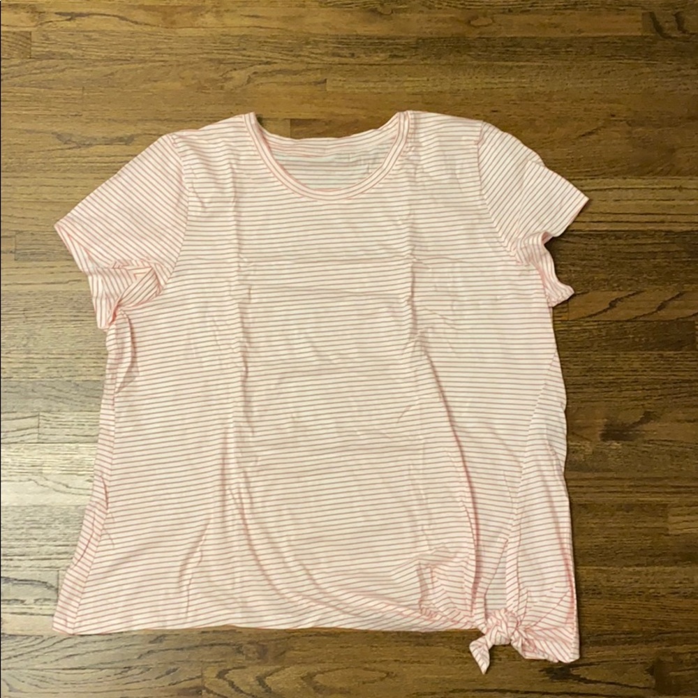Banana Republic striped tie front tee - worn once!